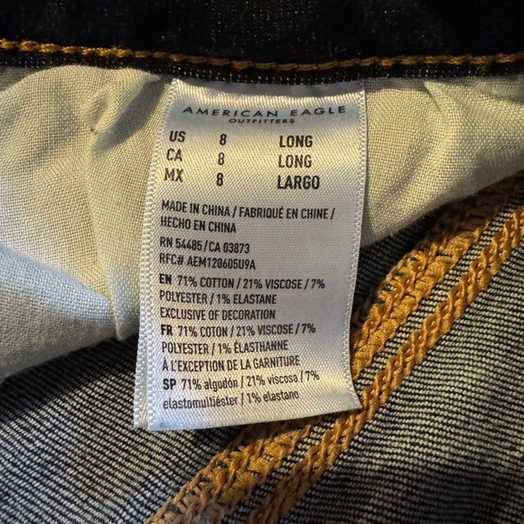 NWOT American Eagle Women’s Size 8 Long Jegging - Picture 8 of 9